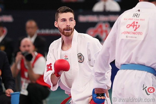 Platz 9 für Luca Rettenbacher beim Karate1 Moskau