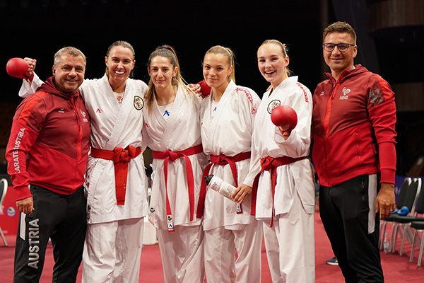 Kumite-Team der Damen kämpft um EM-Bronze