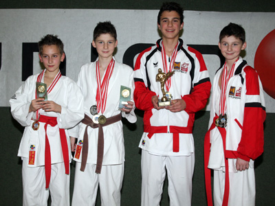 Dertnig Gregor, Luca und Robin Rettenbacher, Fabian Suppik